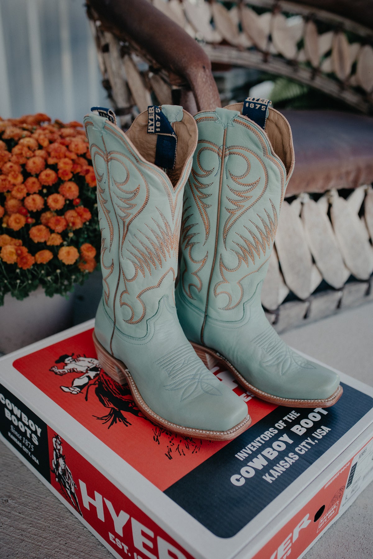 13" Hyer Women's Leawood Robin's Egg Boots (Sizes 5.5-10, B/C Widths)