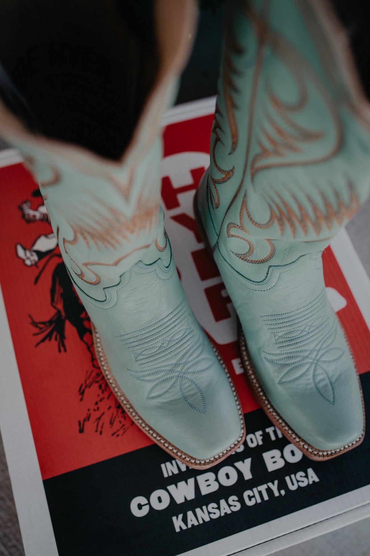 13" Hyer Women's Leawood Robin's Egg Boots (Sizes 5.5-10, B/C Widths)