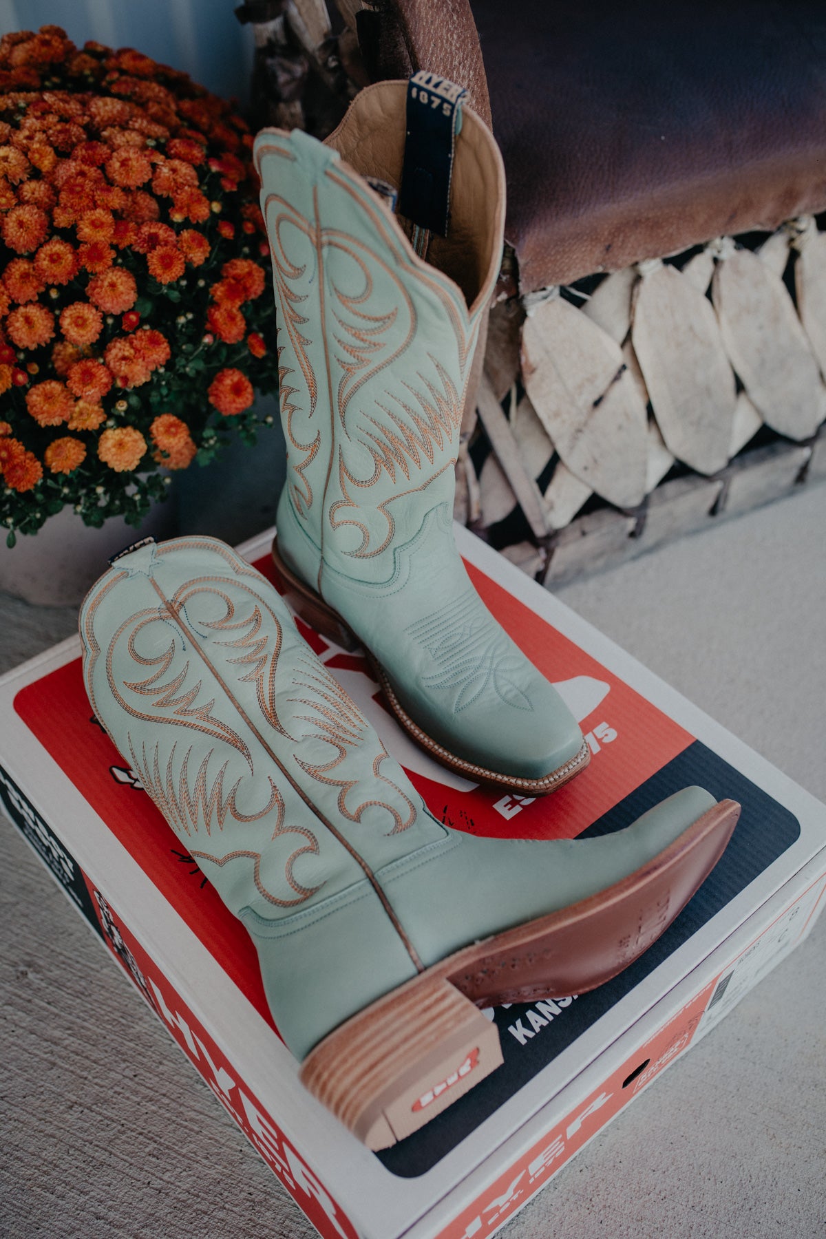 13" Hyer Women's Leawood Robin's Egg Boots (Sizes 5.5-10, B/C Widths)