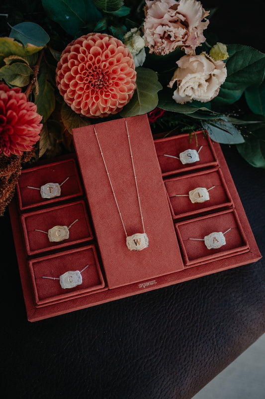 Initial Buckle Necklace (Q, U, V, X, & Y Only)