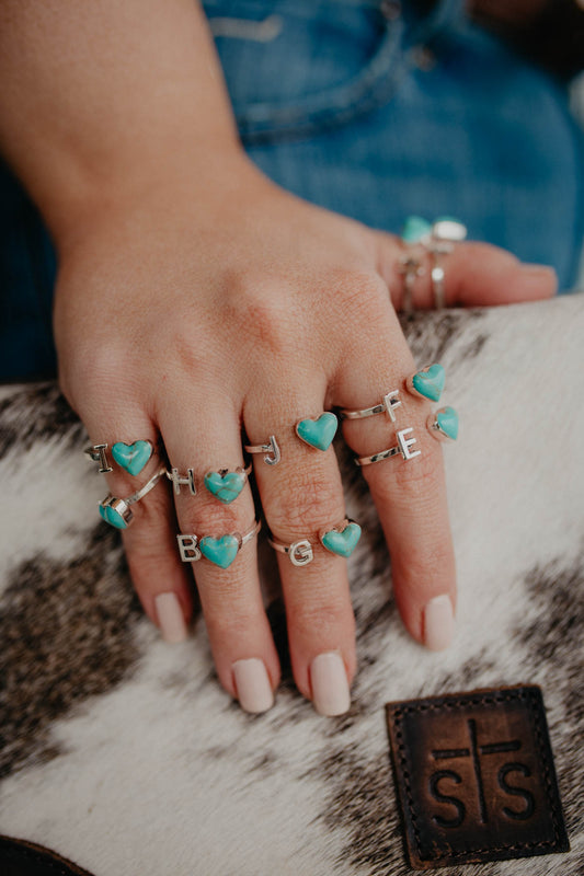 Heart & Letter Ring Open Front (6-8 & 9-11)