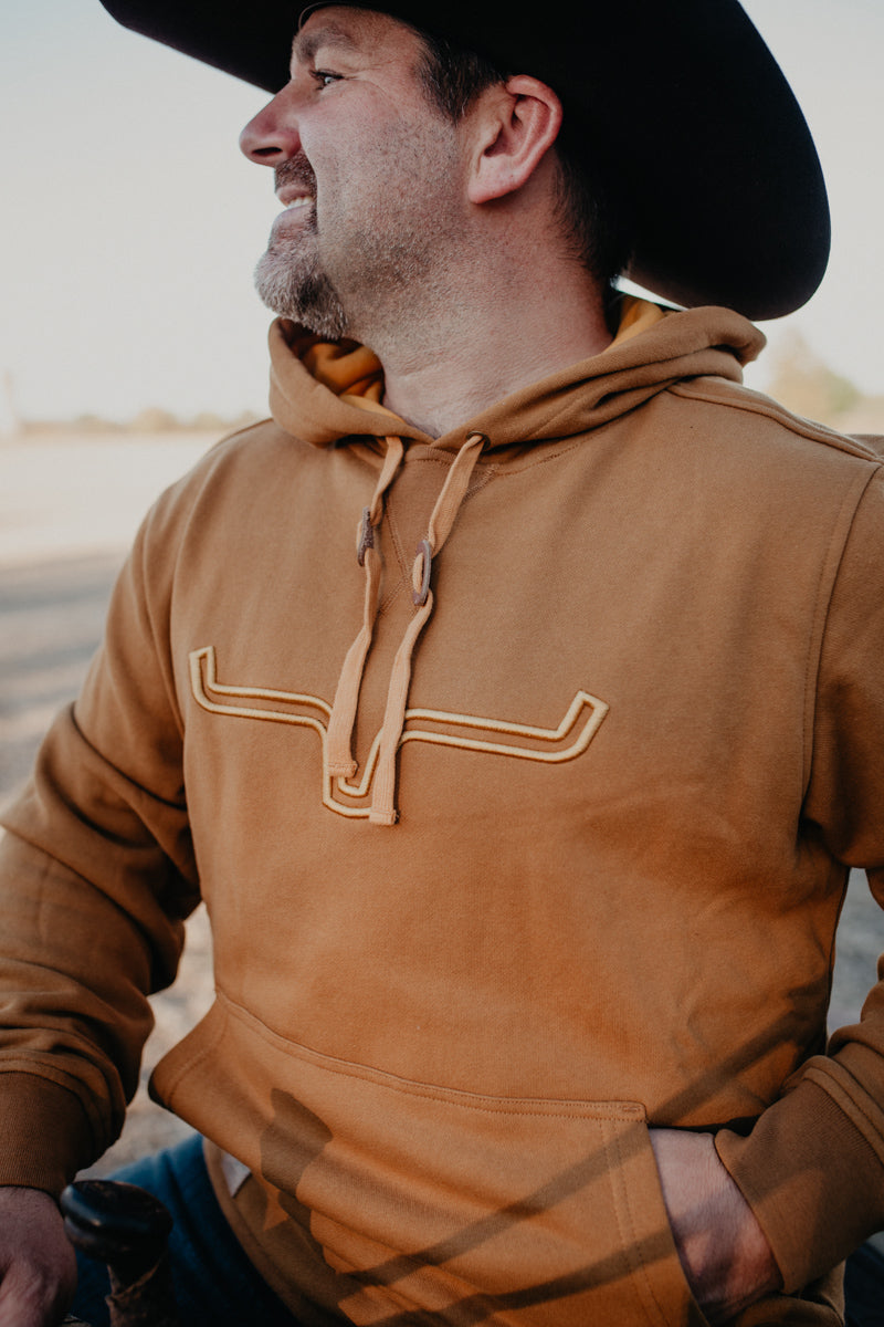 'Faster Talker' Brown Men's Hoodie by Kimes Ranch (S-XXL)