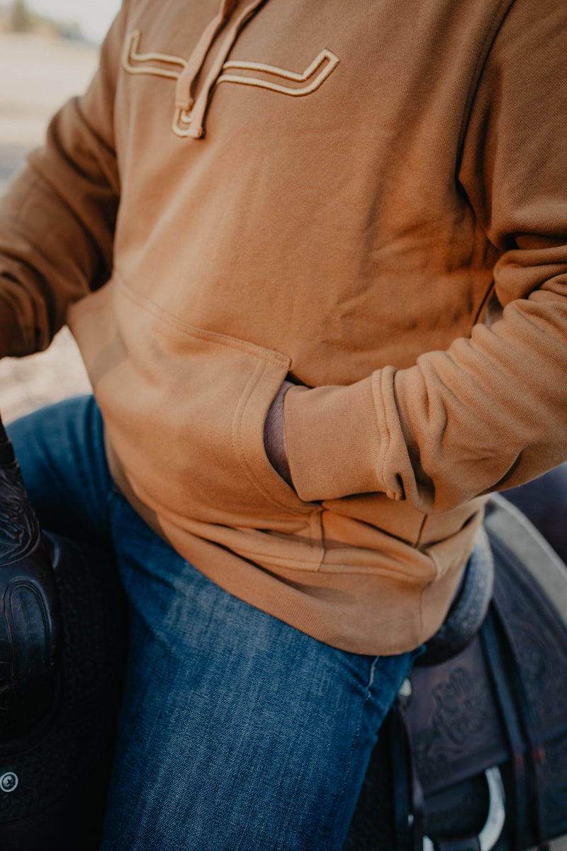 'Faster Talker' Brown Men's Hoodie by Kimes Ranch (S-XXL)