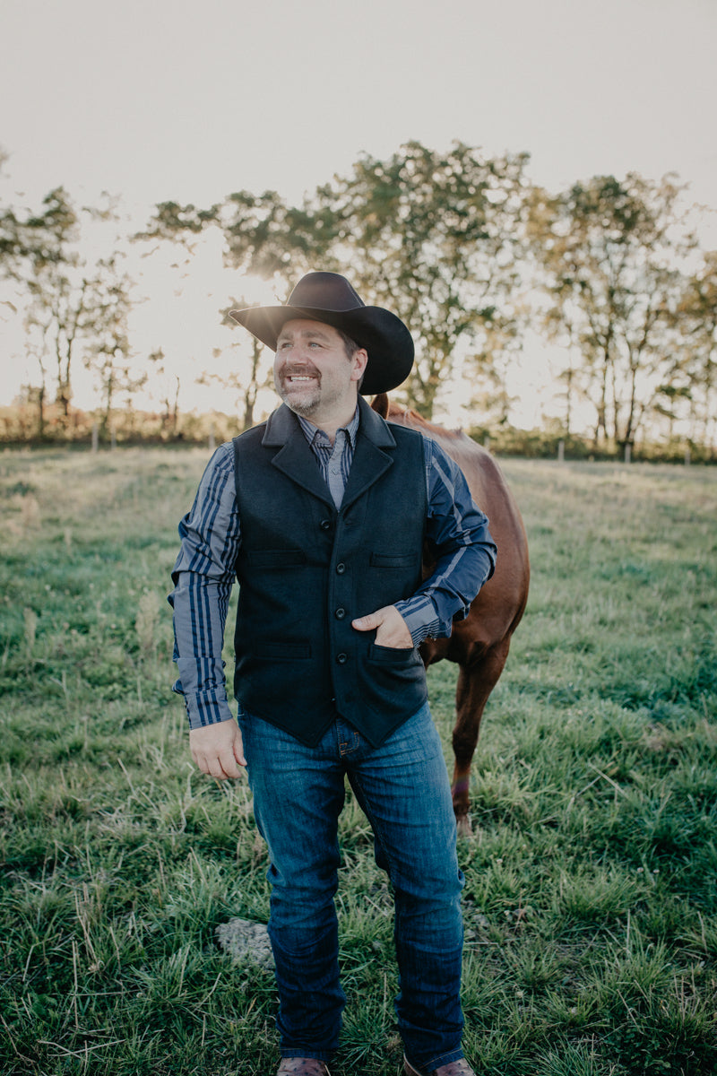 'Kraken' Men's Black Vest by Kimes Ranch (S-XXL)