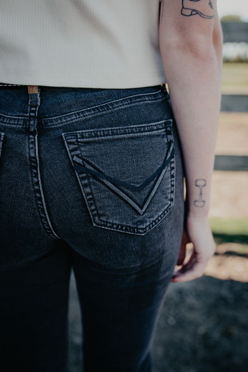 'Leilani' High Rise Trouser Jean Black Wash by Ariat (Sizes 24-34)