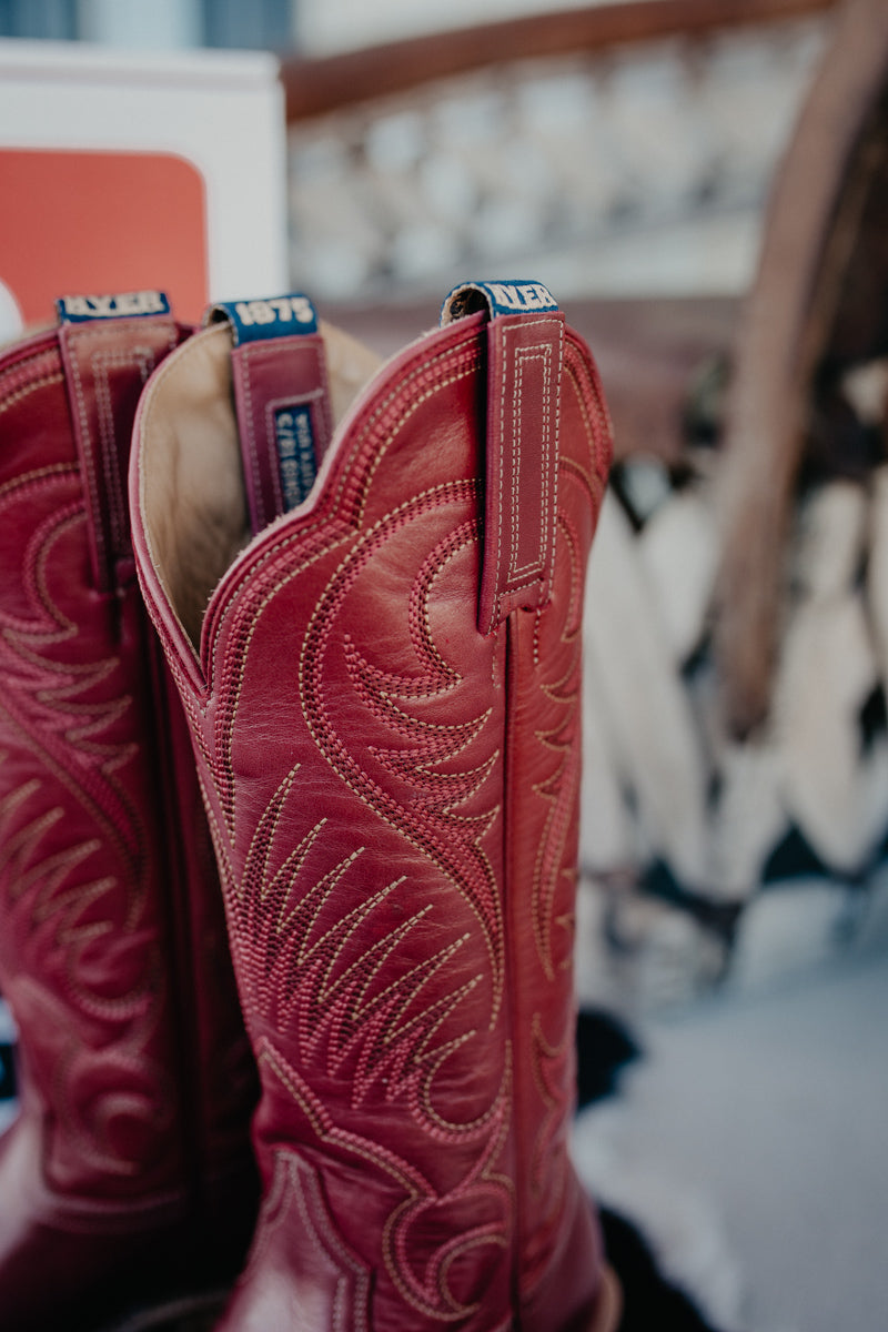 13" Hyer Leawood Women's RED Boots (Sizes 6-10, B/C Widths)