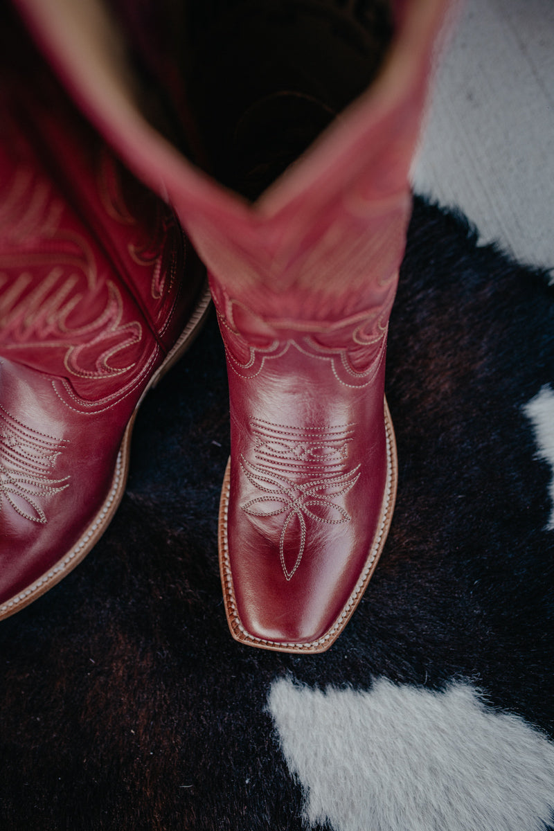 13" Hyer Leawood Women's RED Boots (Sizes 6-10, B/C Widths)