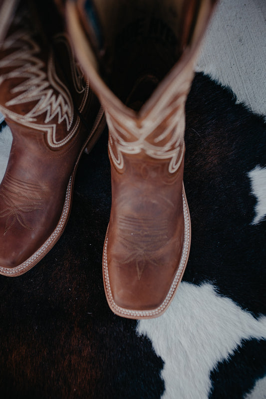 'Le Roy' 11" Brown Men's Hyer Cowboy Boots (Size 8-13/ D & EE Widths)