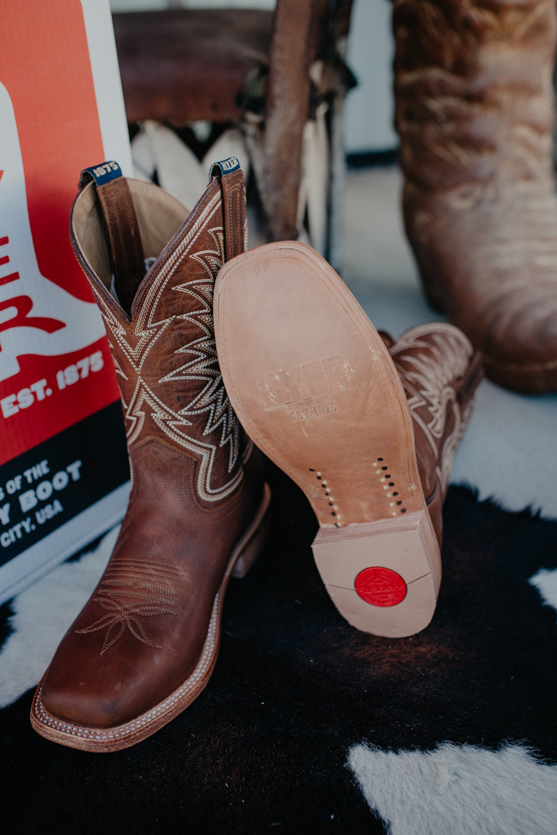 'Le Roy' 11" Brown Men's Hyer Cowboy Boots (Size 8-13/ D & EE Widths)