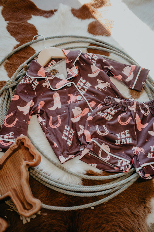 'Talulah' Yeehaw Cowgirl Girls PJs (6-12M to 7T)