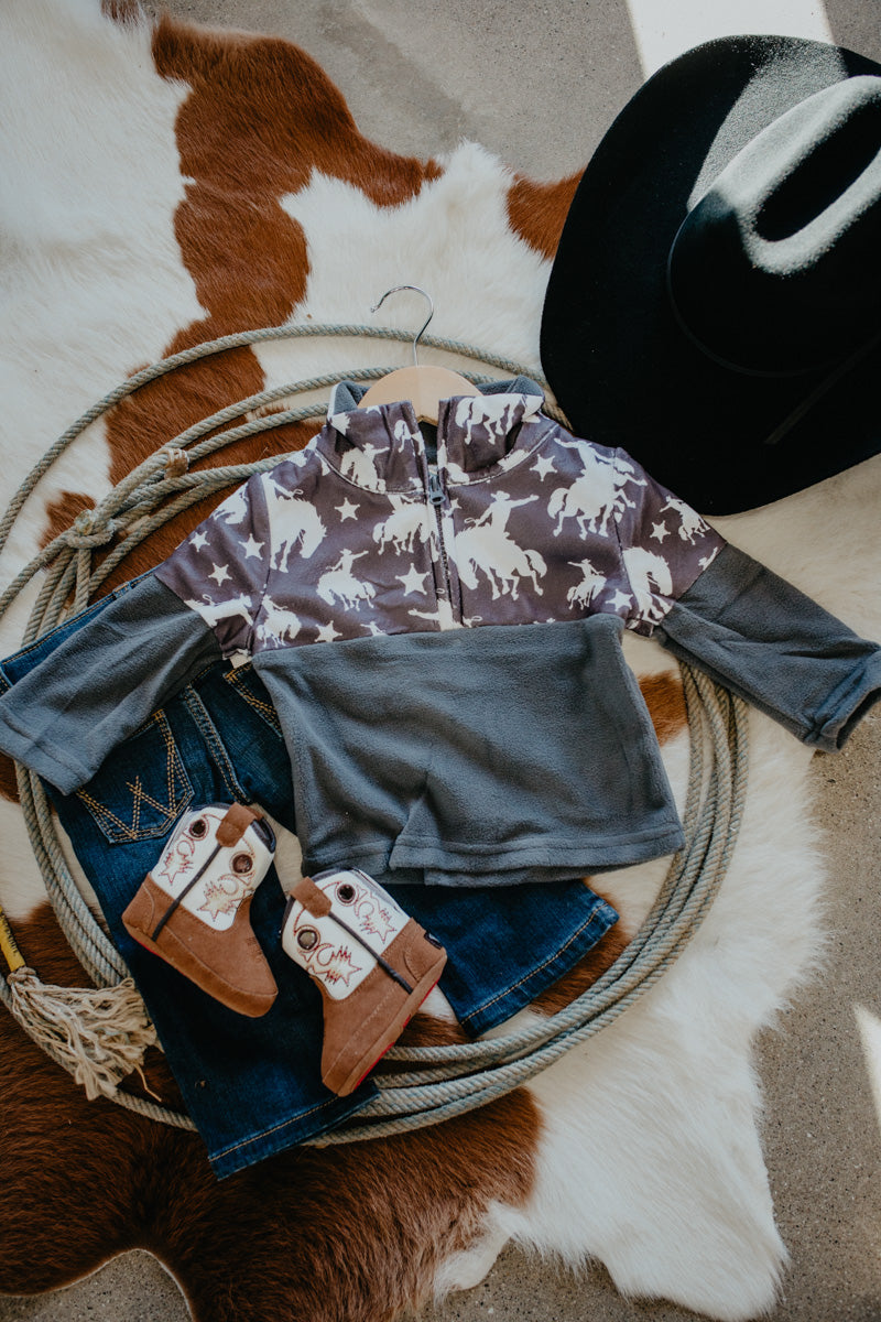 Broncs and Stars Fleece 1/4 Zip (6-12M to 7T)