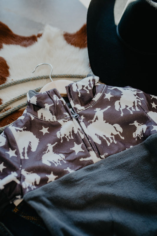 Broncs and Stars Fleece 1/4 Zip (6-12M to 7T)