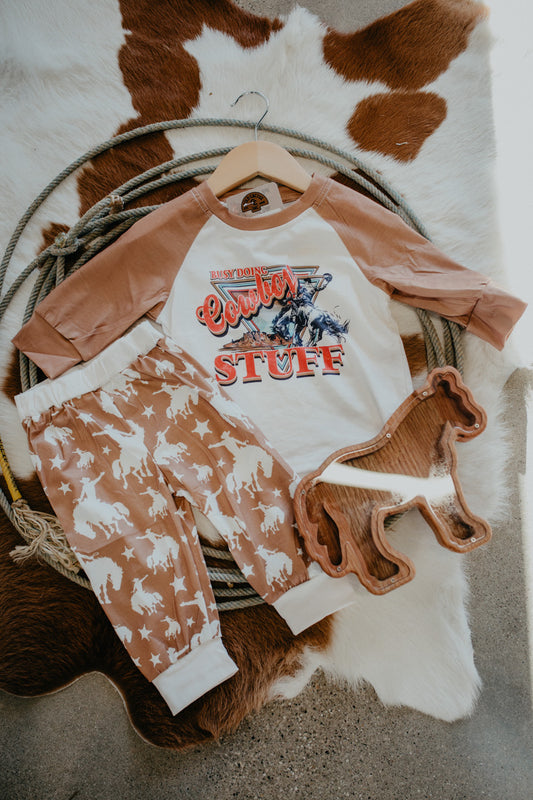 'Bucky' Cowboy Stuff Boys PJs (6-12M to 5T)