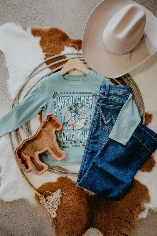 'Darcy' Wrangler Girls Long Live Blue (S-XXL)