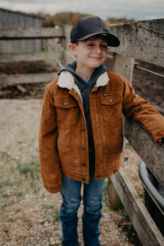 Wrangler Boys Corduroy Sherpa Jacket (XS-L)