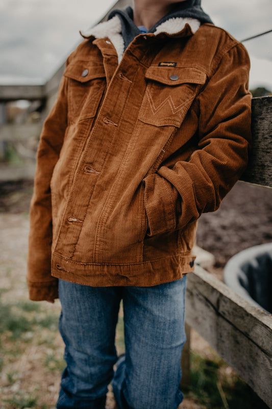 Wrangler Boys Corduroy Sherpa Jacket (XS-L)