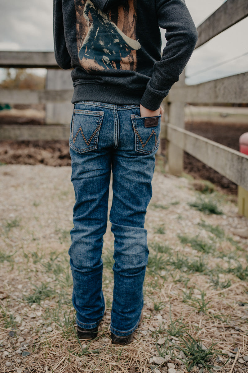 'Moore' Boy's Retro Slim Bootcut Jeans by Wrangler (Slim & Reg. Fit; Sizes 2T-16)