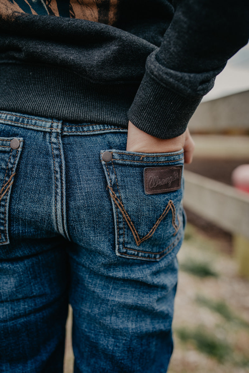 'Moore' Boy's Retro Slim Bootcut Jeans by Wrangler (Slim & Reg. Fit; Sizes 2T-16)