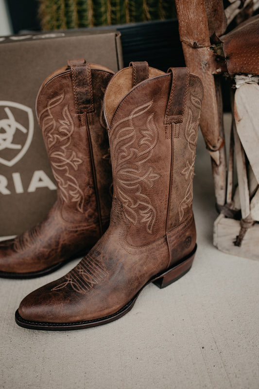 'Maverick' Men's Ariat Brown Cowboy Boot {Sizes 9-13/ D & EE Width}