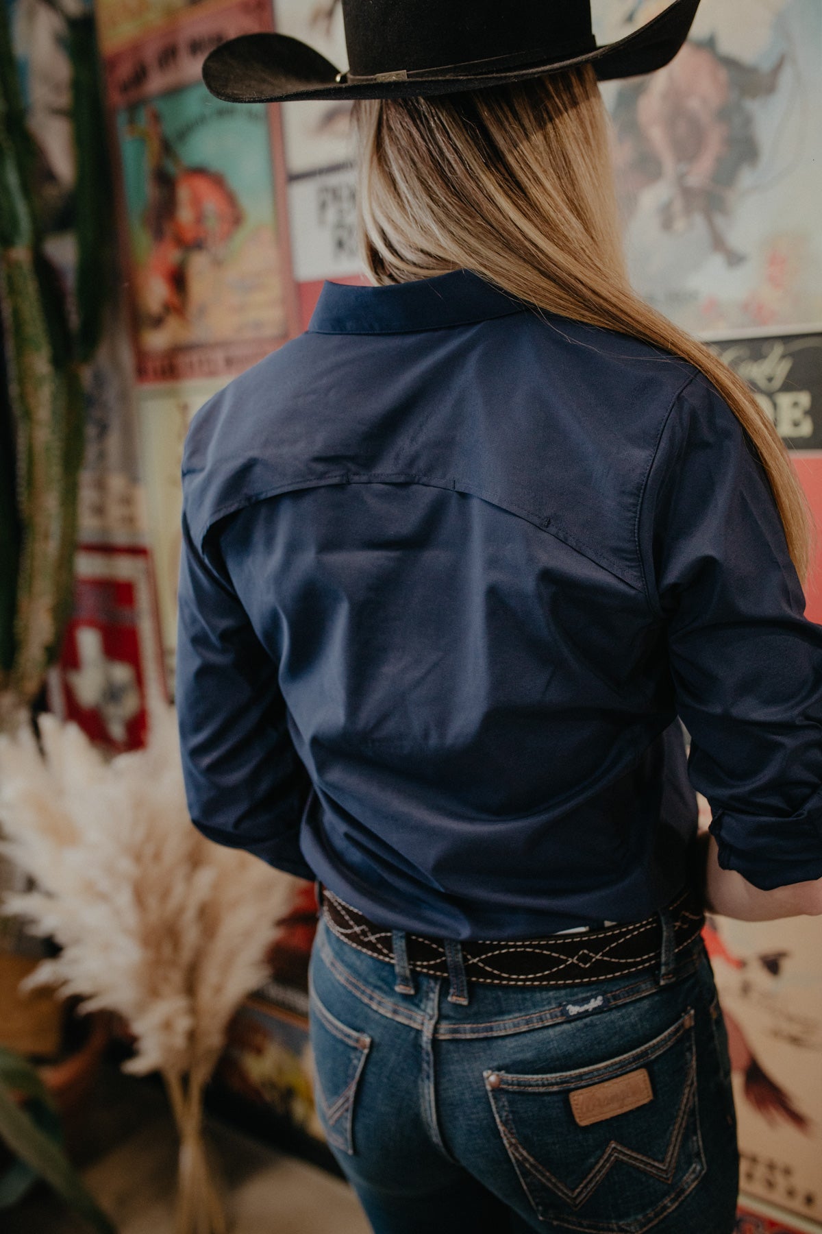 'Navy Iris' Ariat Women's Kirby Pro Shirt (XS-XXL)j