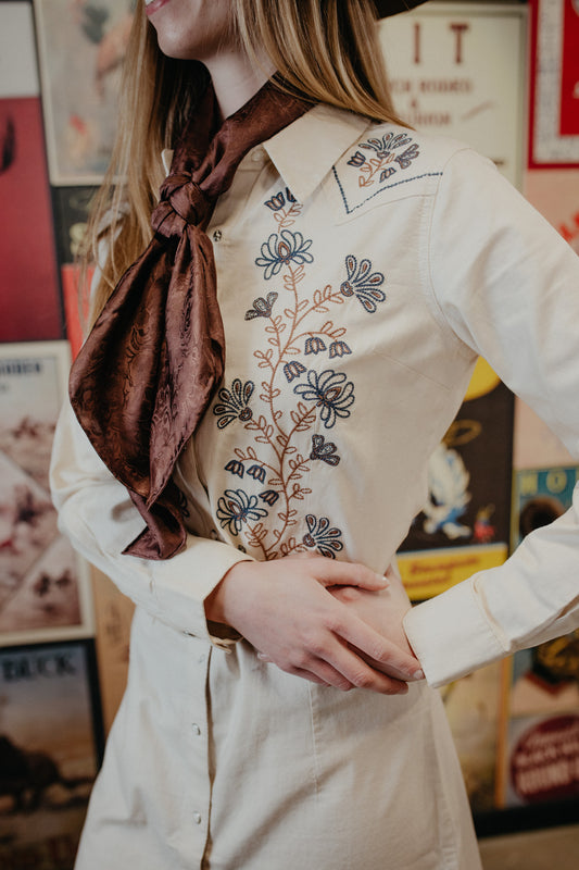 'Ryder' Wrangler Denim Snap Dress (M ONLY)