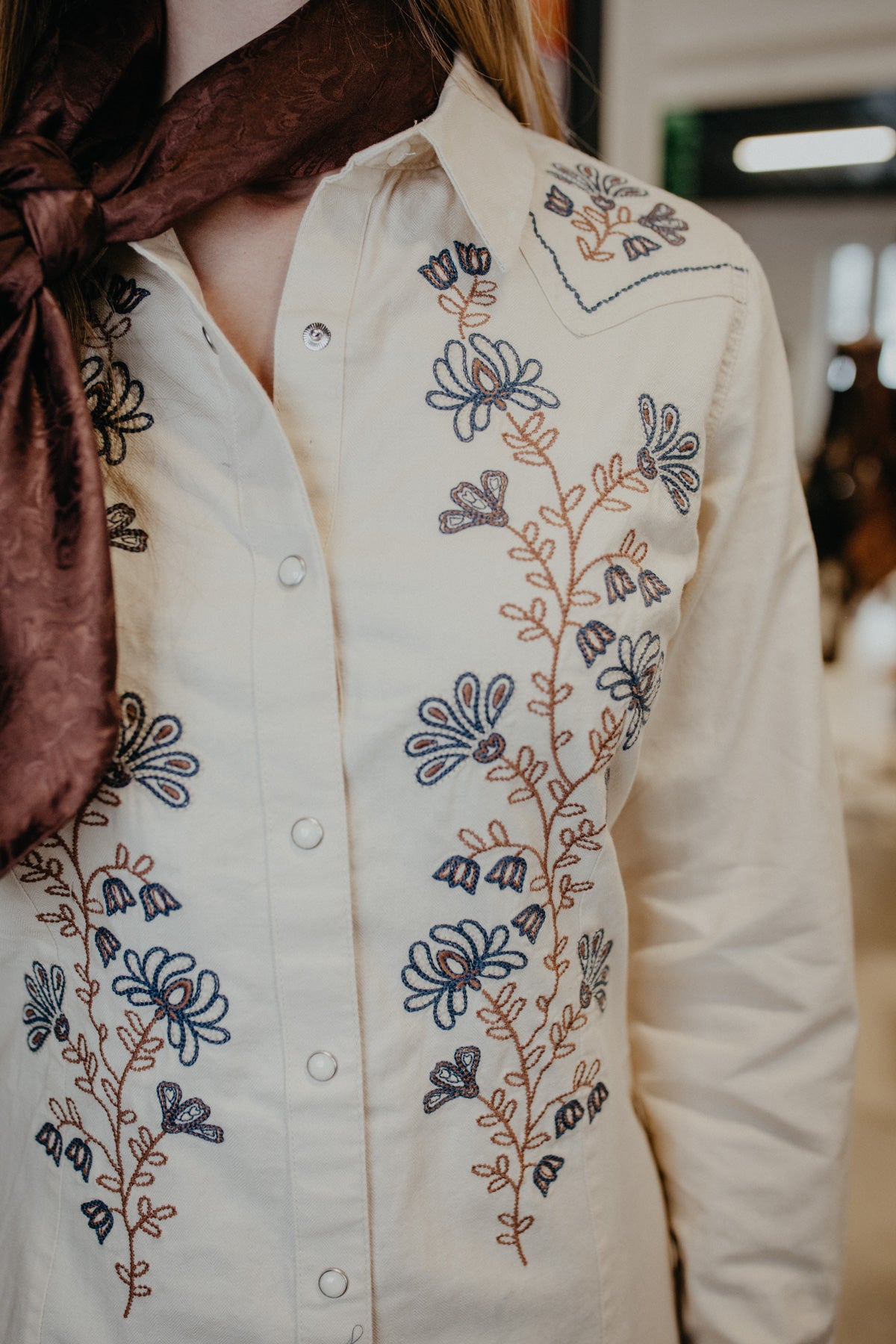 'Ryder' Wrangler Denim Snap Dress (M ONLY)