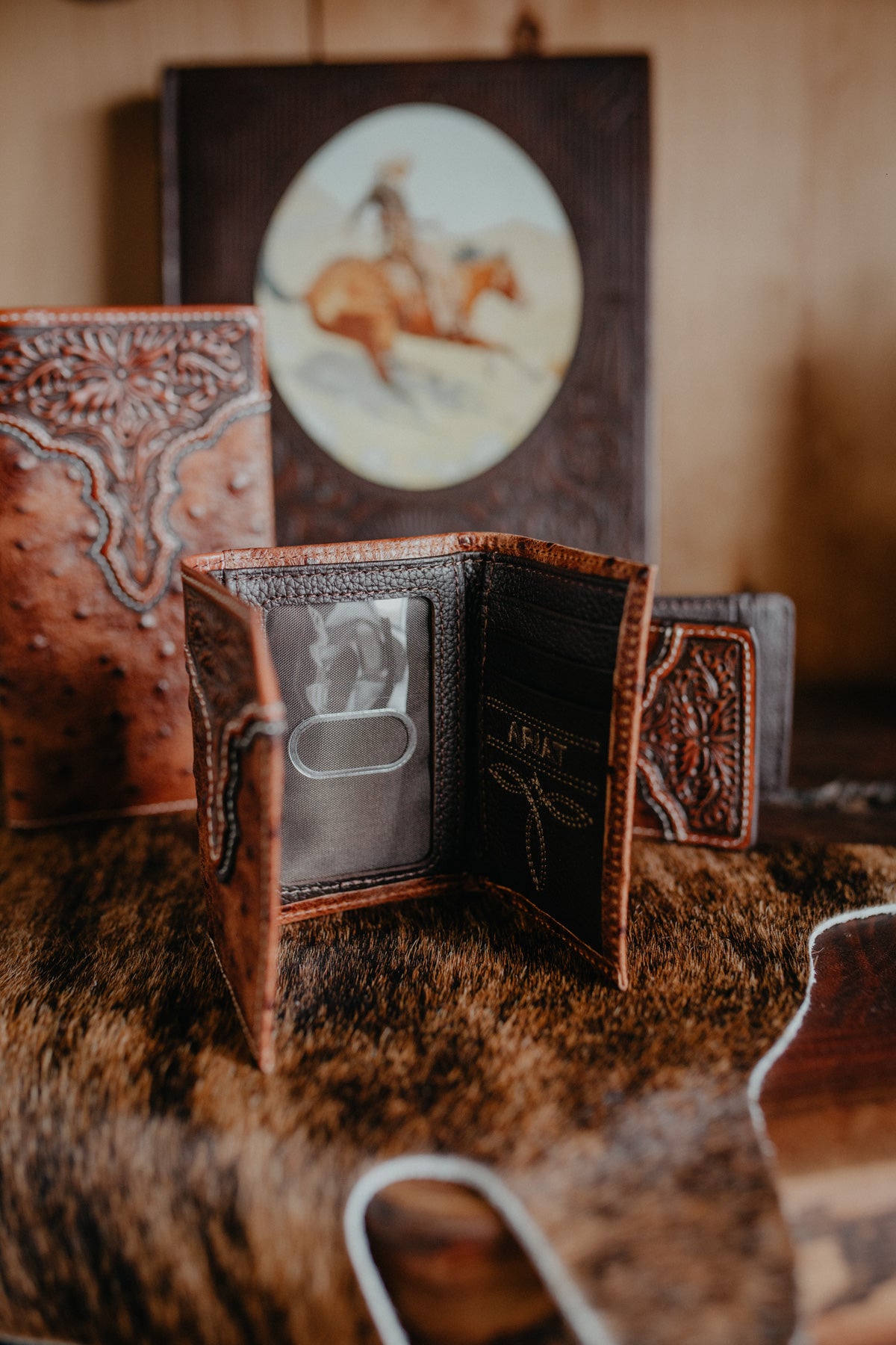 'Rodeo Ostrich' Ariat Wallet (3 Styles)