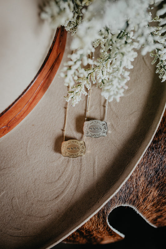 'Mama' Buckle Necklace (2 Options)