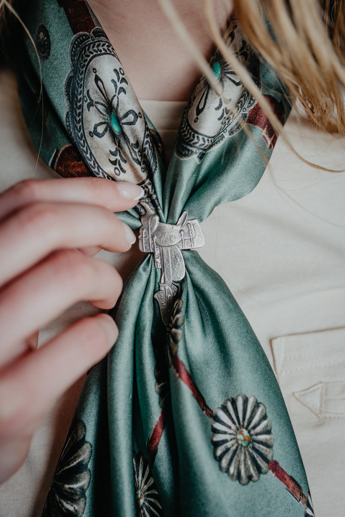 German Silver Wild Rag Slide (3 Options)