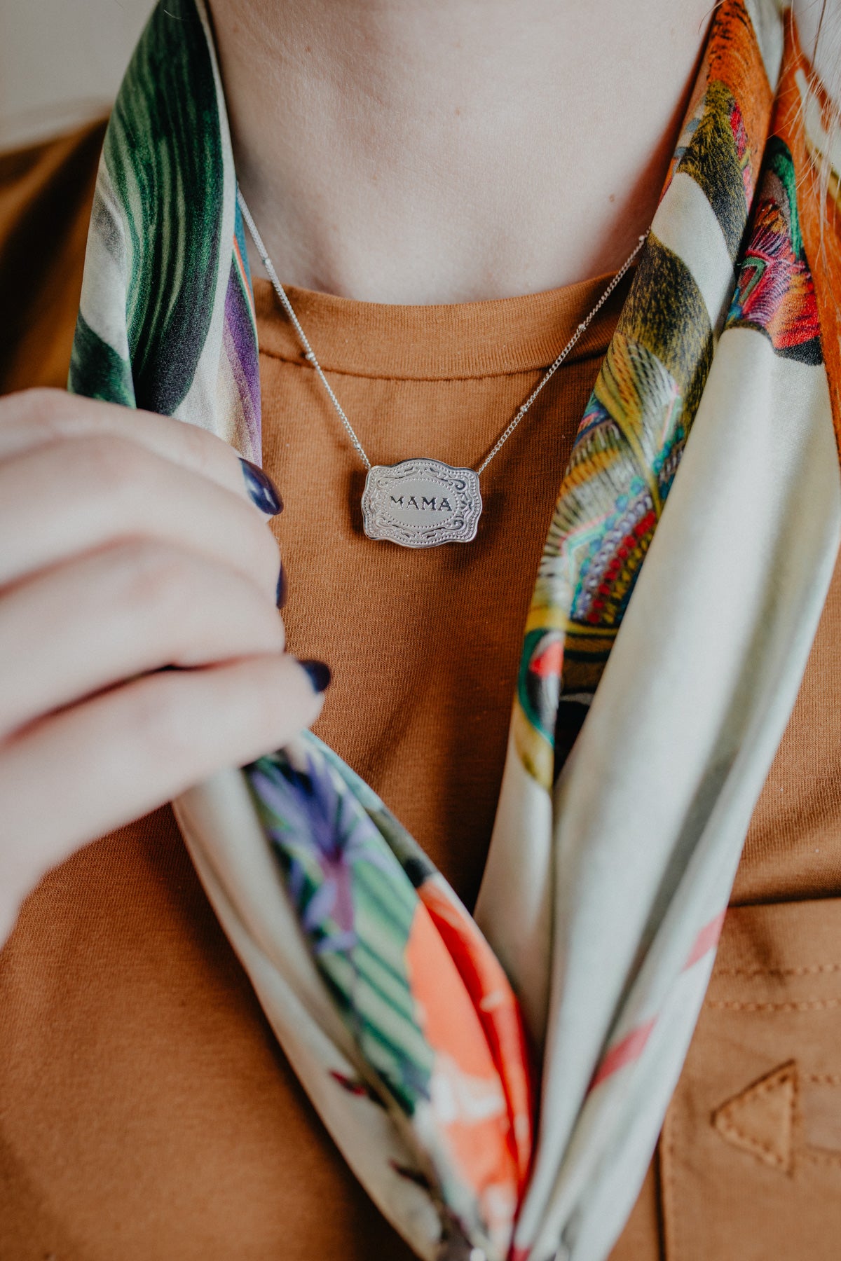 'Mama' Buckle Necklace (2 Options)