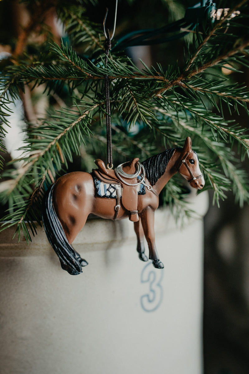 4" Resin Western Horse Ornament (Two Options)