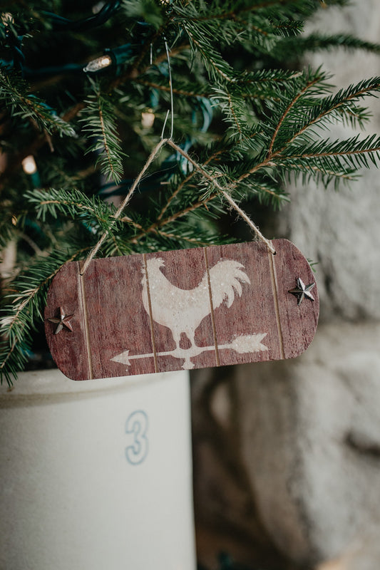 6" Weathervane Farm Animal Ornament (3 Options)