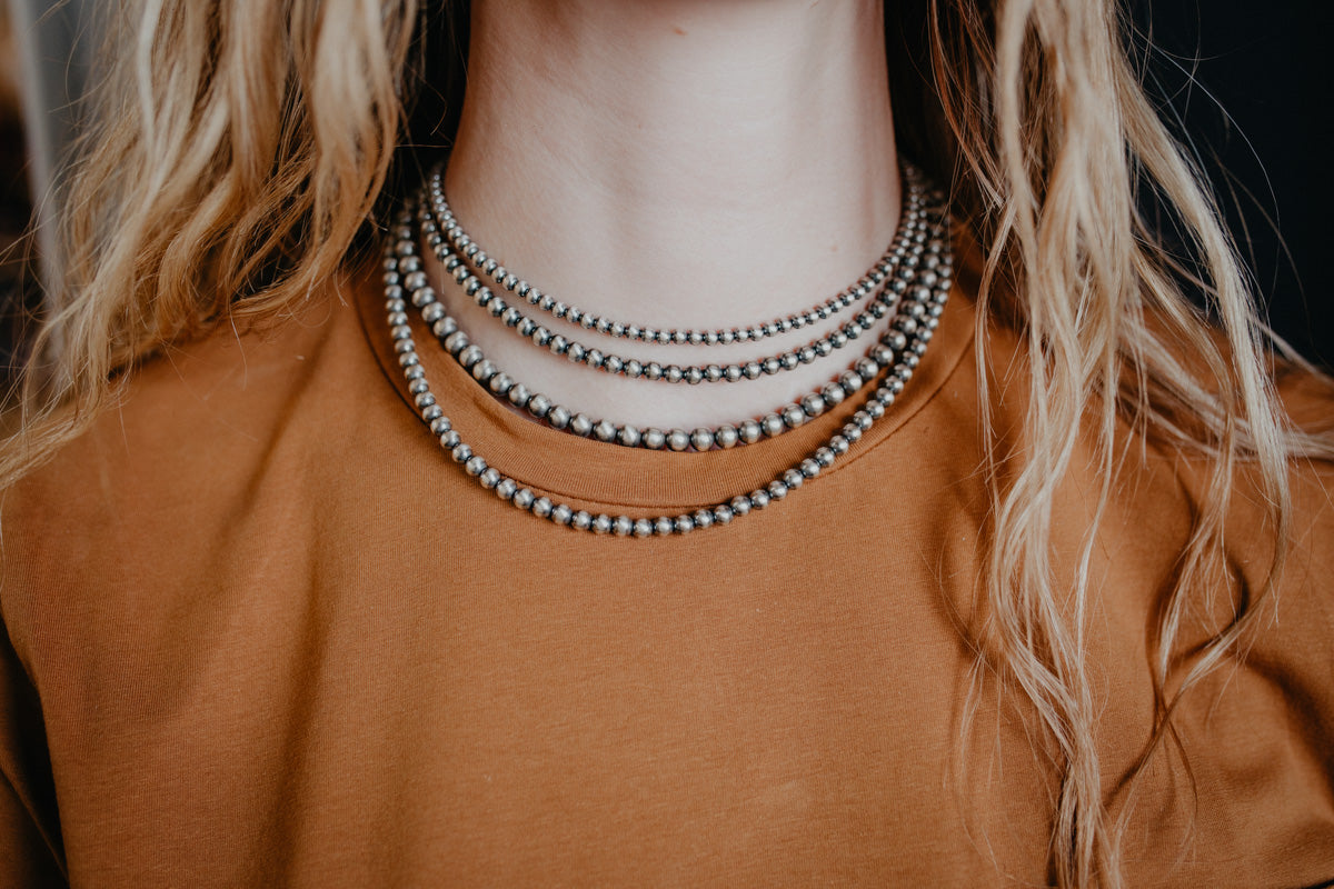 5mm Navajo Pearl Necklace (Various Lengths)