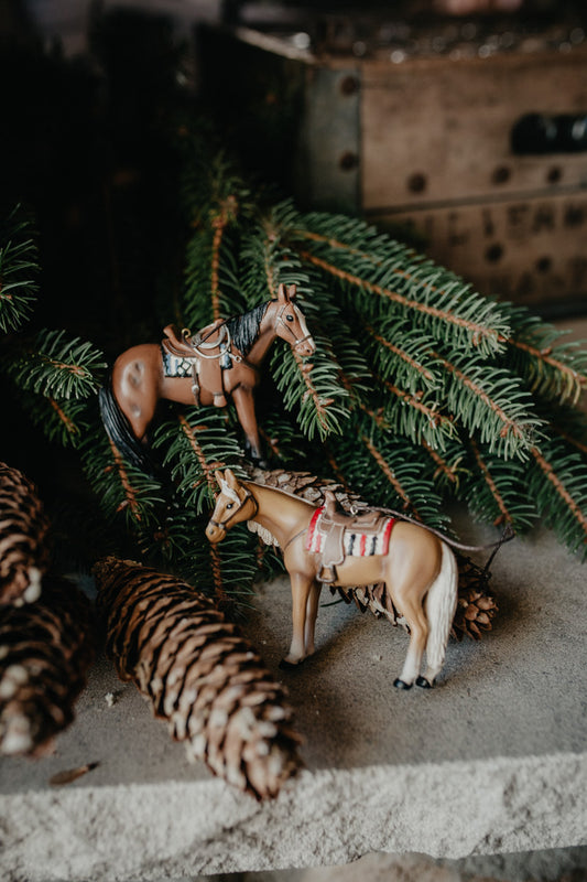 4" Resin Western Horse Ornament (Two Options)