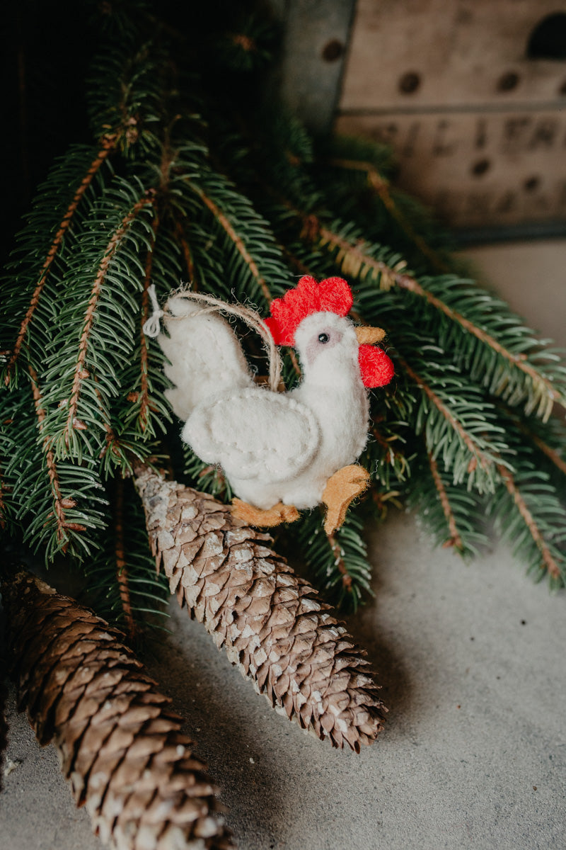 Farmyard Felted Ornaments (11 Options)