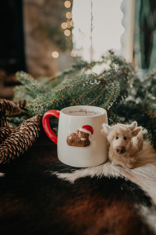 Christmas Highland Ceramic Mug