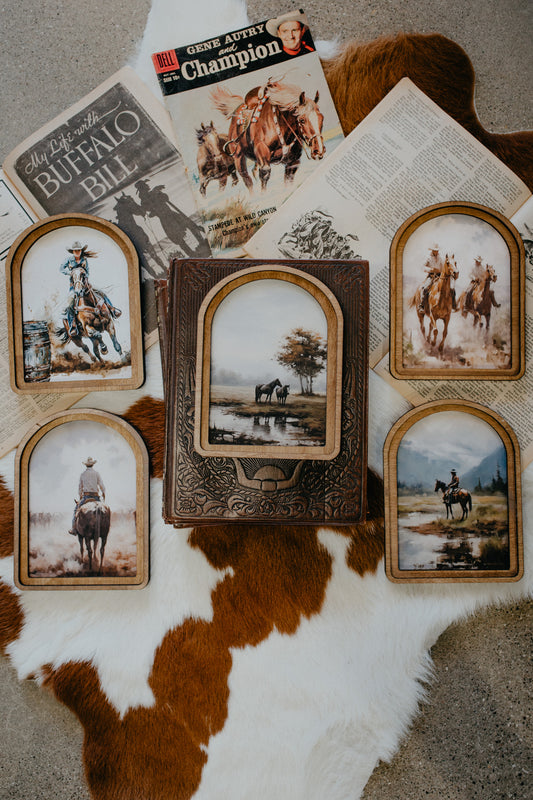 Mini Arch Wooden Framed Artwork (8 Designs)