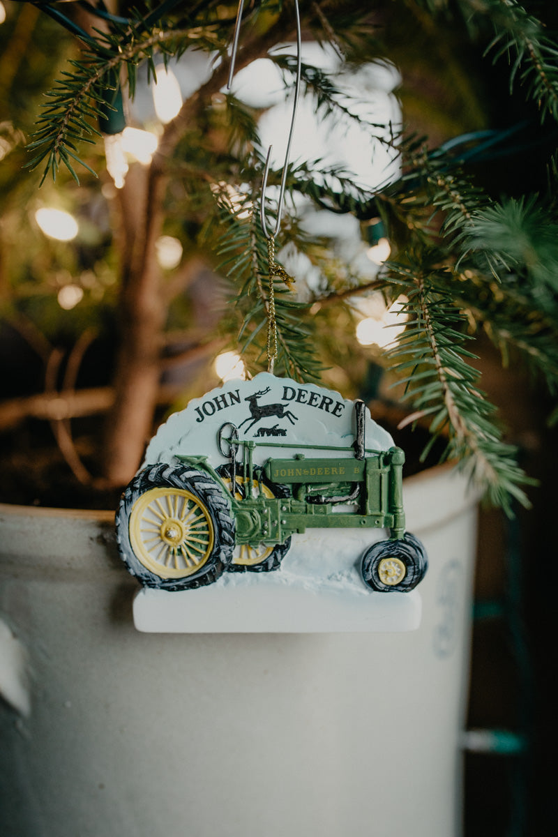 3" Resin John Deere Ornament