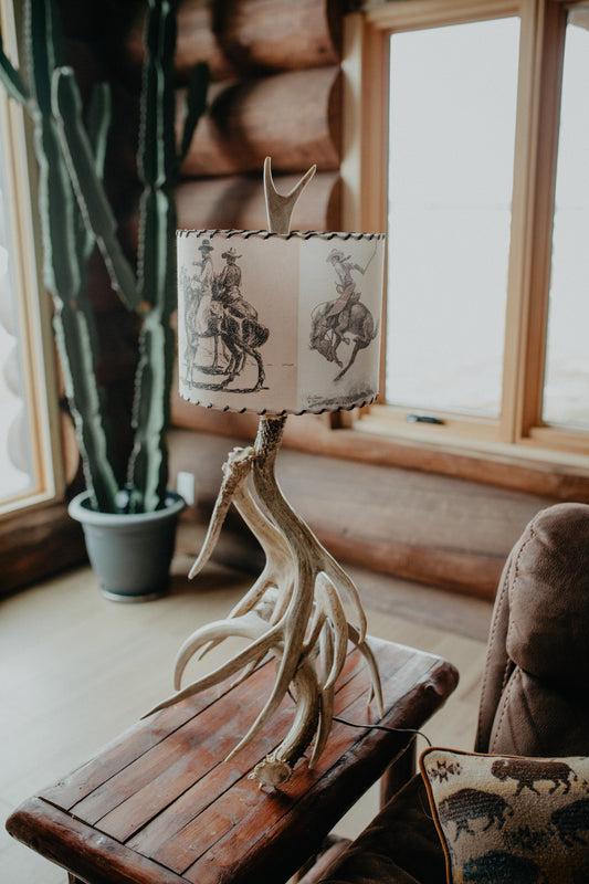 Lampshade 'Will James Cowboy' - 11 Inches