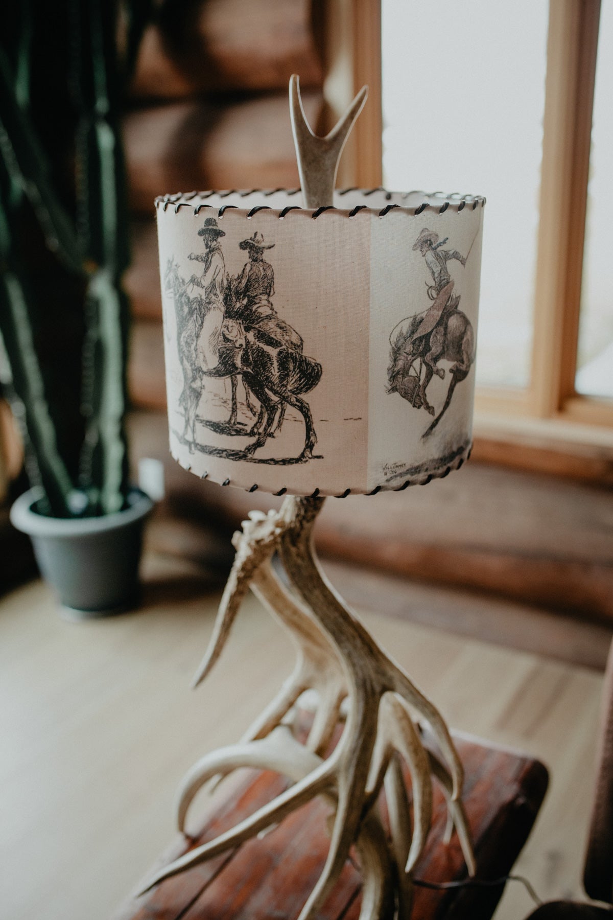 Lampshade 'Will James Cowboy' - 11 Inches
