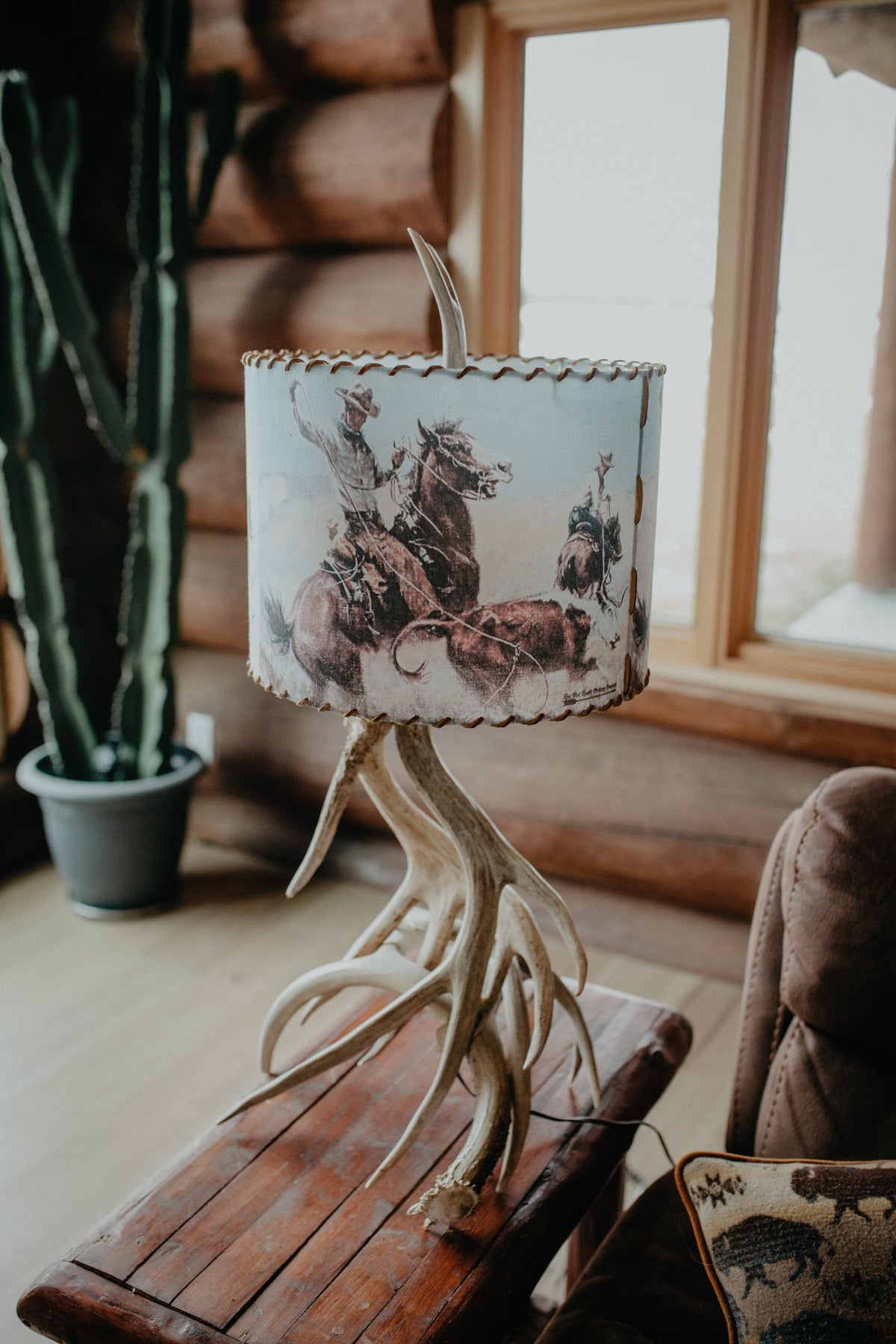 Lampshade 'Pasture Roping'  - 14 Inches