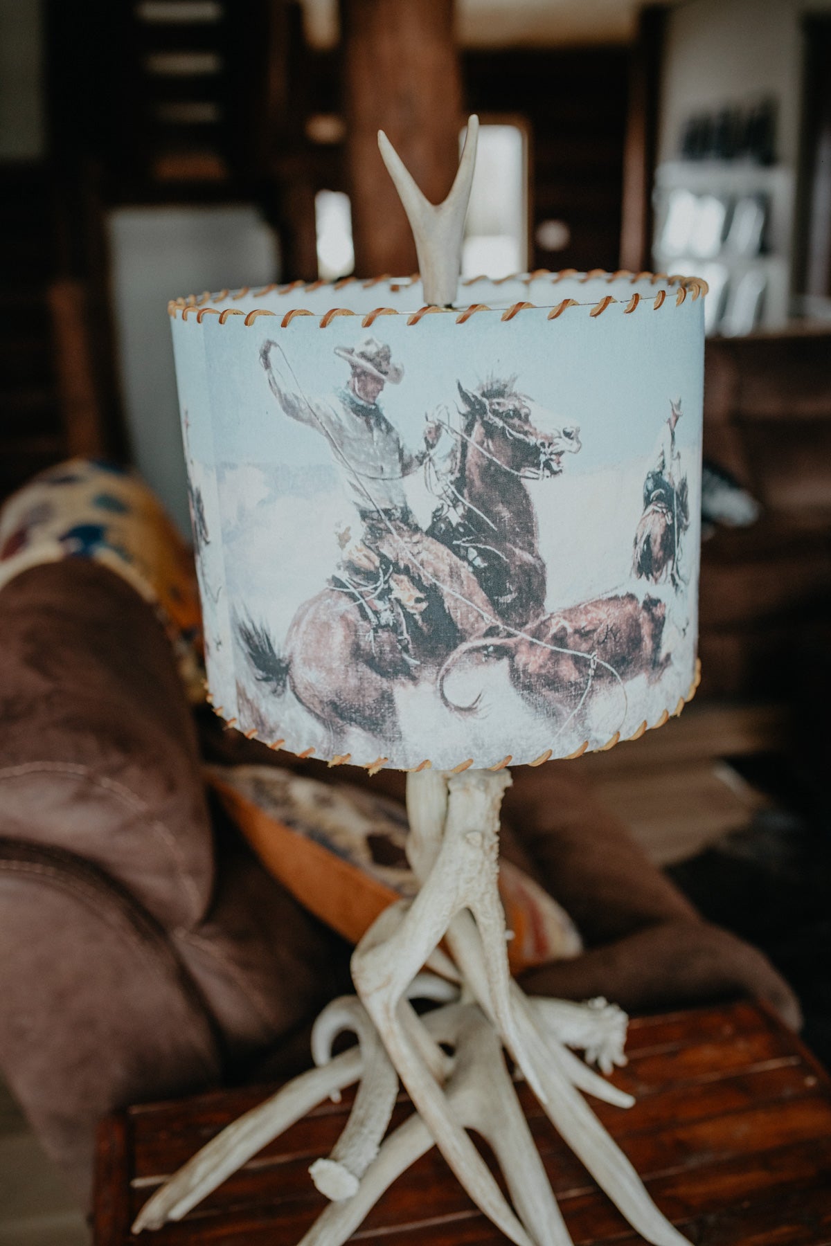 Lampshade 'Pasture Roping'  - 14 Inches