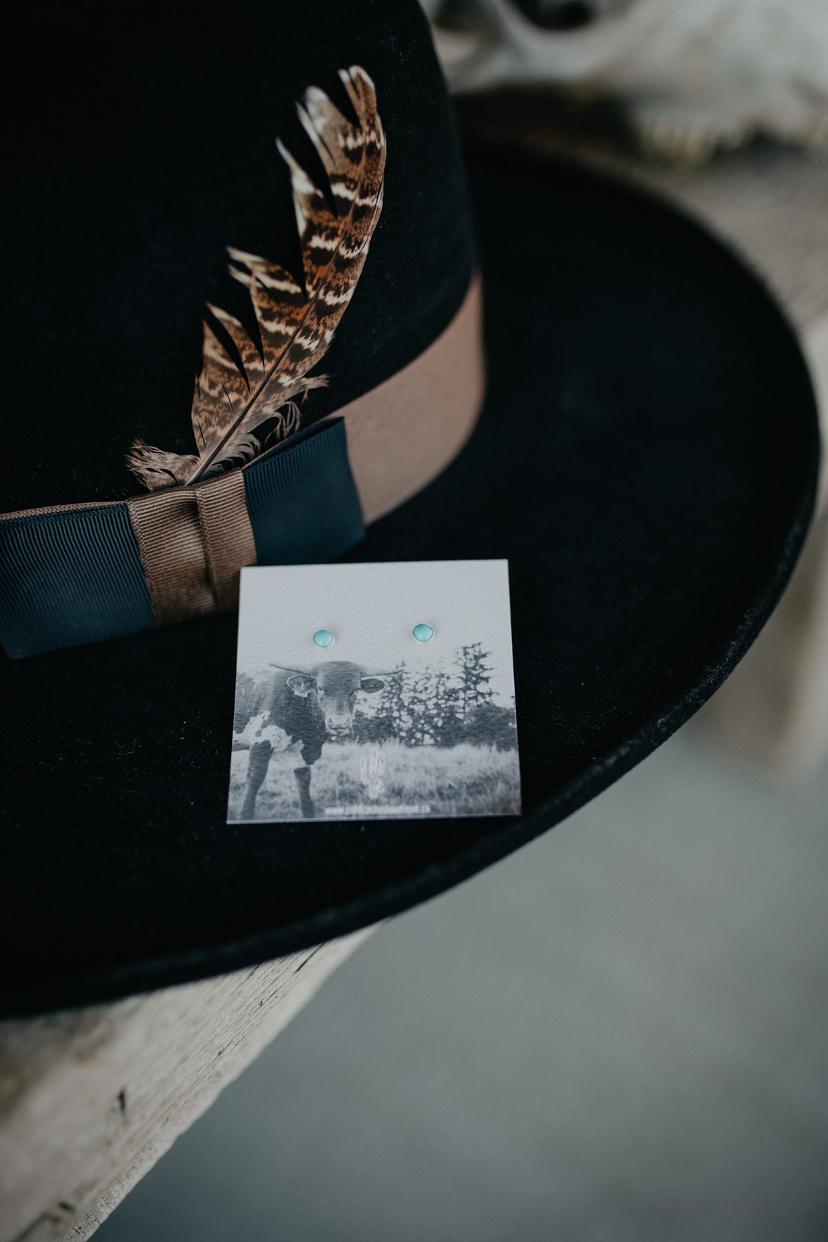 Dainty Turquoise Stud Earrings