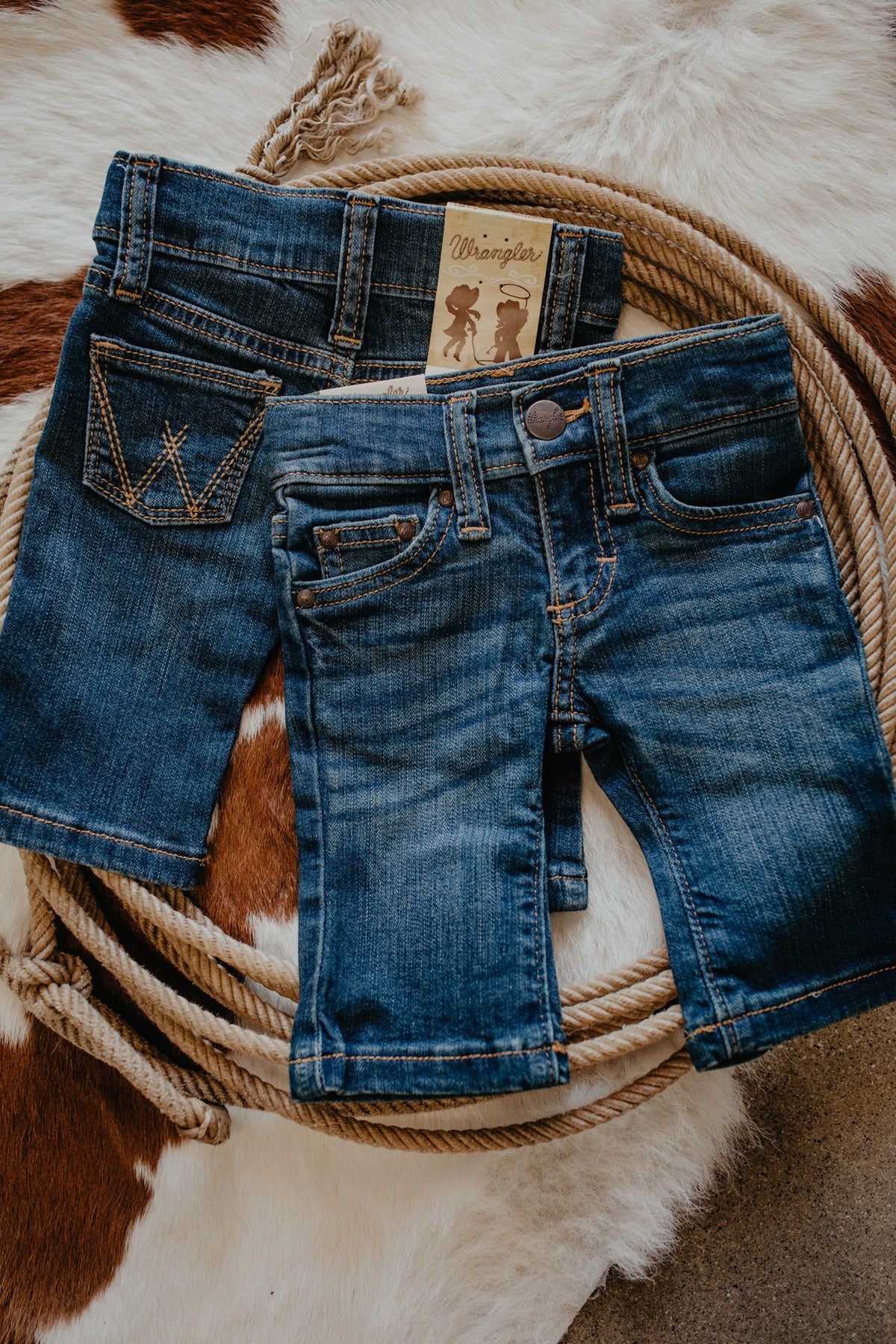 Wrangler Denim Baby's Bootcut Jeans (Sizes 0-3M to 18M)