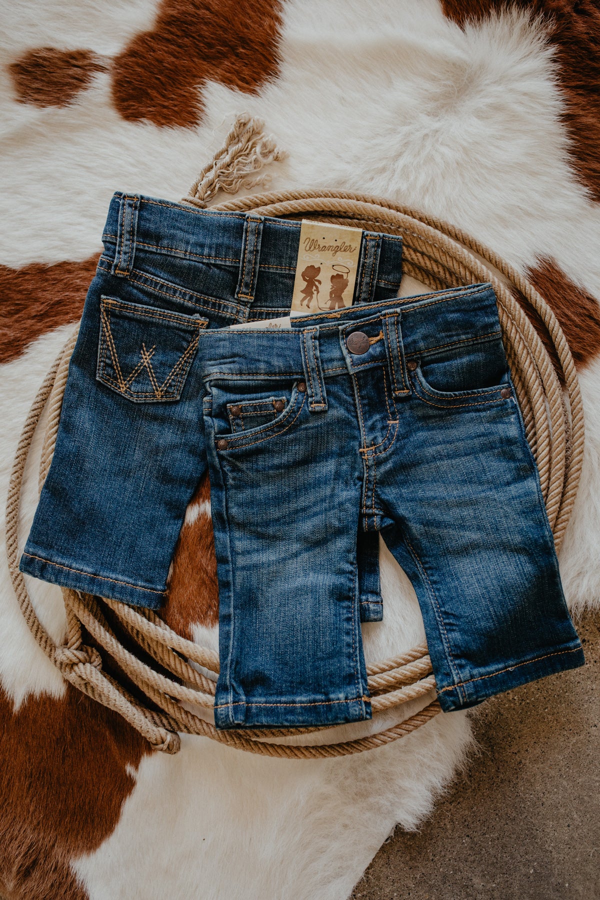 Wrangler Denim Baby's Bootcut Jeans (Sizes 0-3M to 18M)
