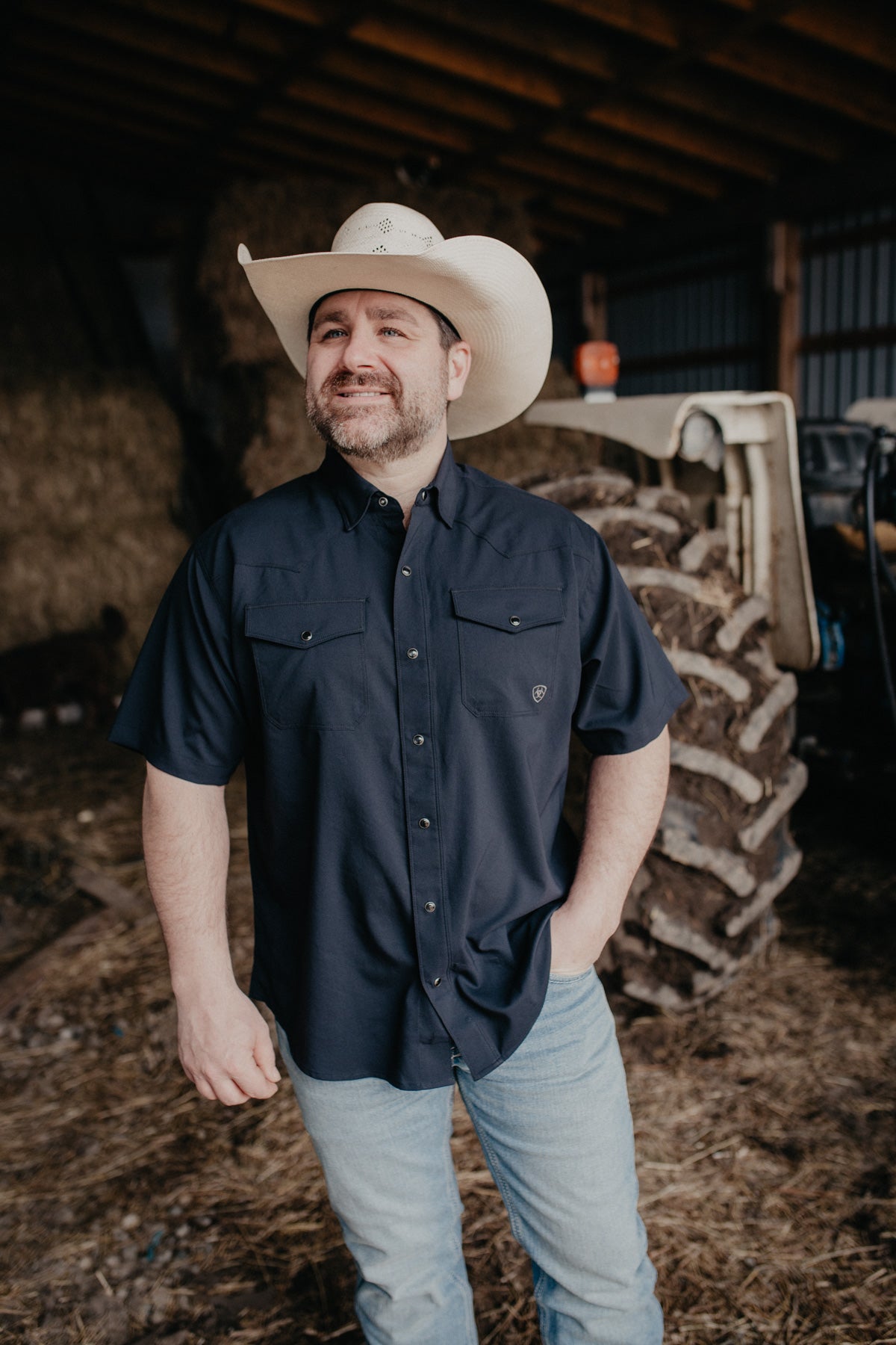 'Jordan' Western Venttek Snap Shirt Black (S only)