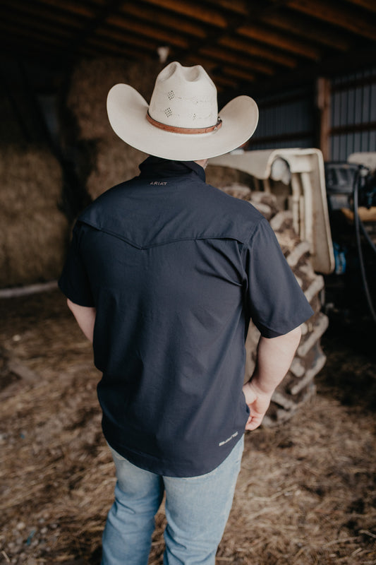 'Jordan' Western Venttek Snap Shirt Black (S only)