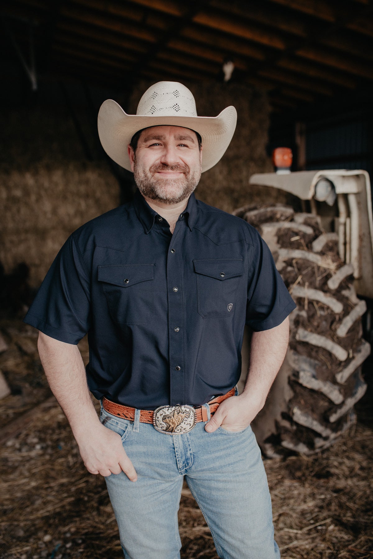 'Jordan' Western Venttek Snap Shirt Black (S only)