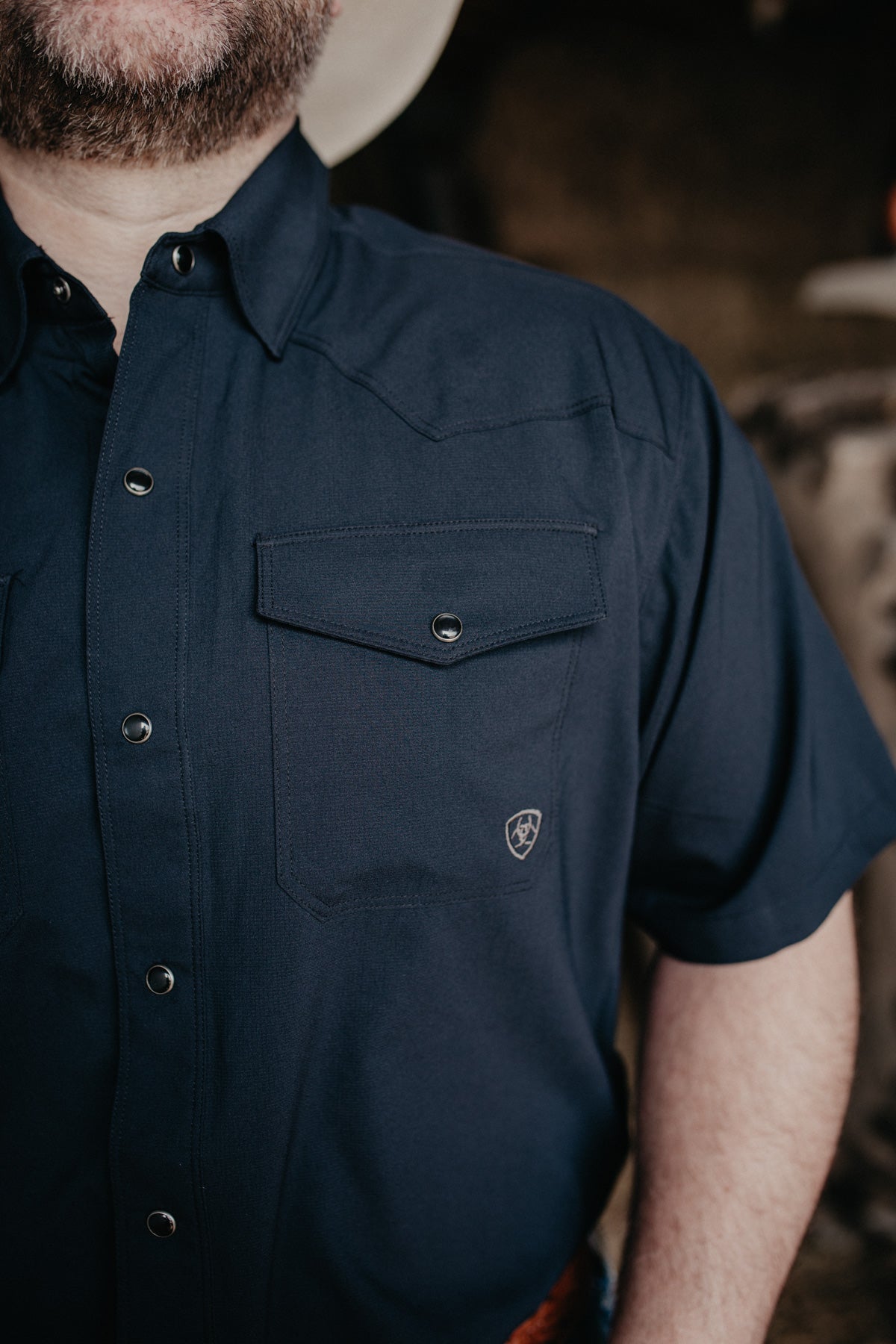 'Jordan' Western Venttek Snap Shirt Black (S only)