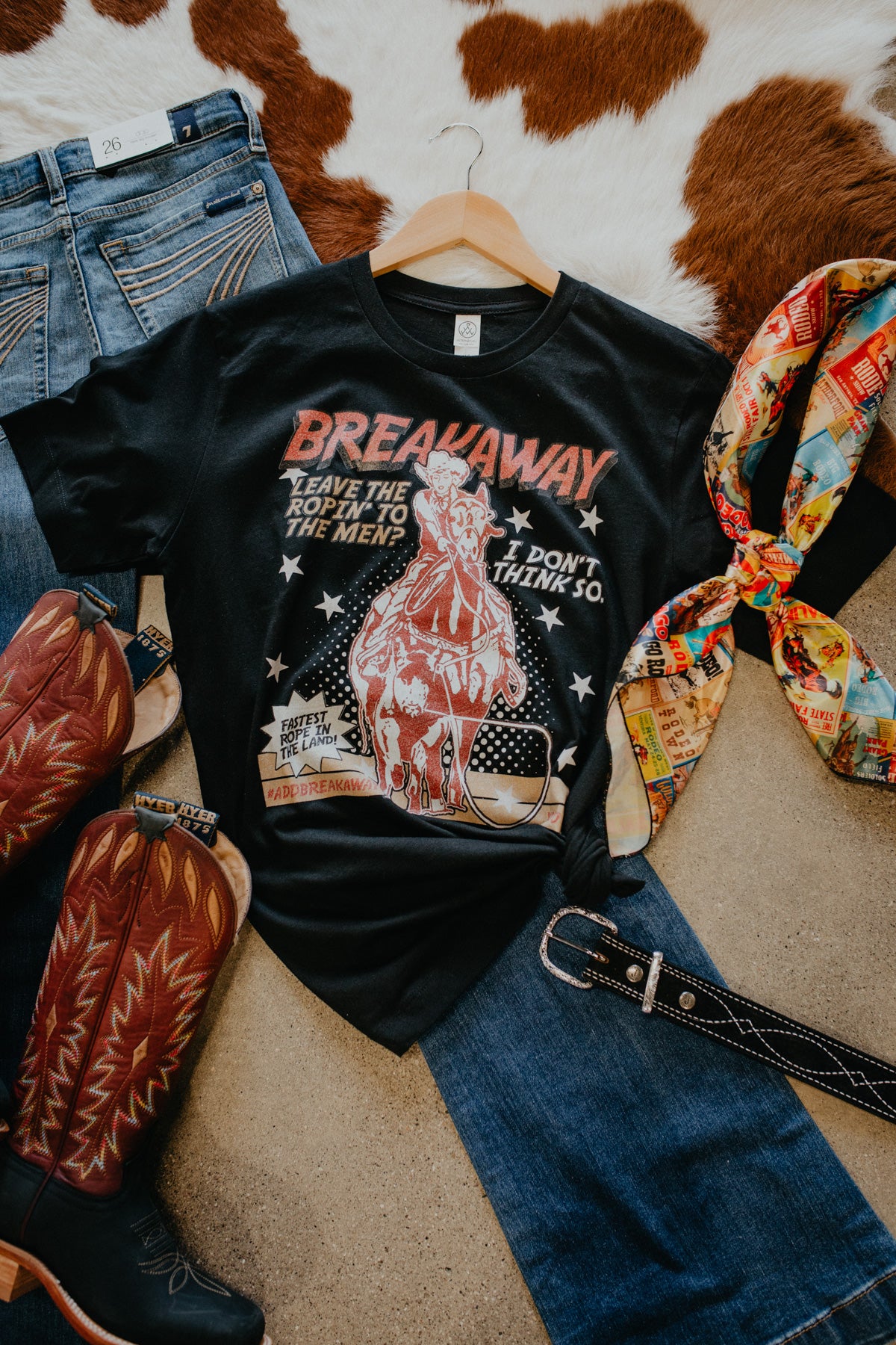 'I Don't Think So' Breakaway Black Graphic T (S - XL)